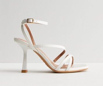 Types of White Heeled Sandals